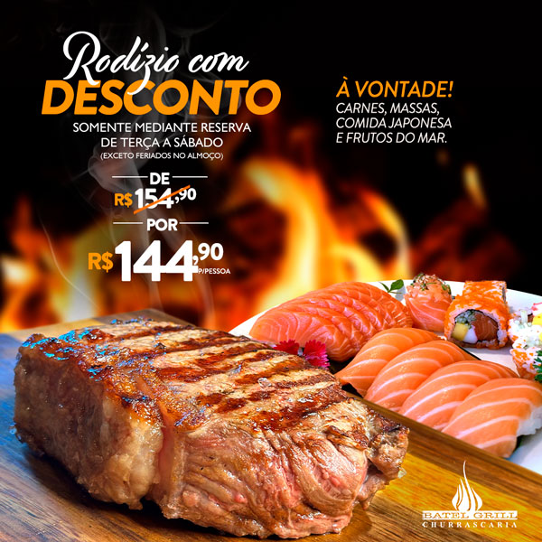 Promoção Rodízio com Desconto